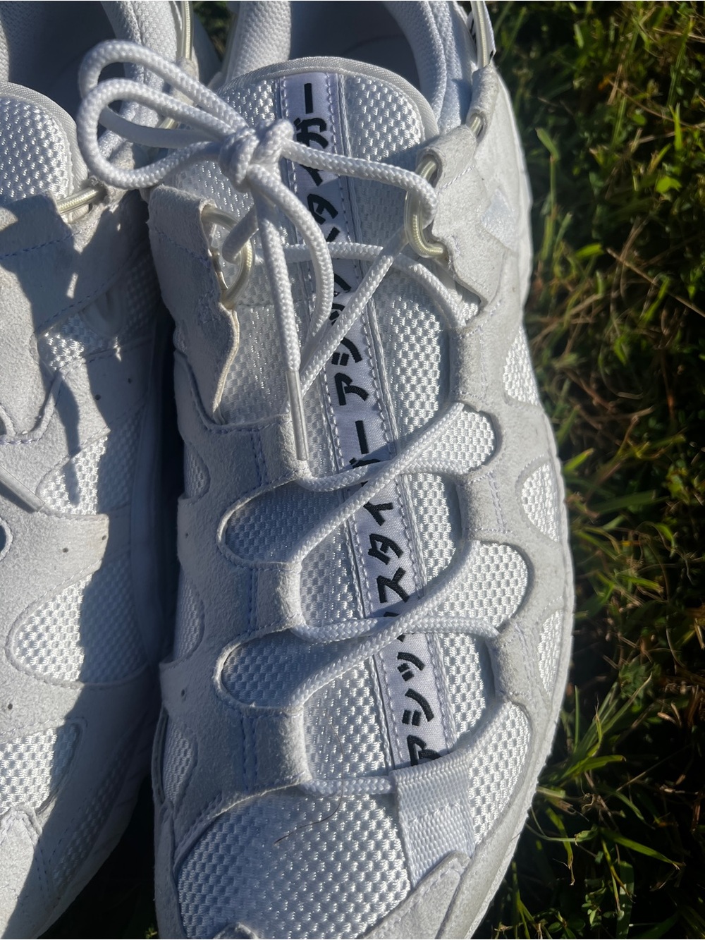 NEW Asics size 14 Mens Gel Mai White Japenese Text shoes - Picture 15 of 16